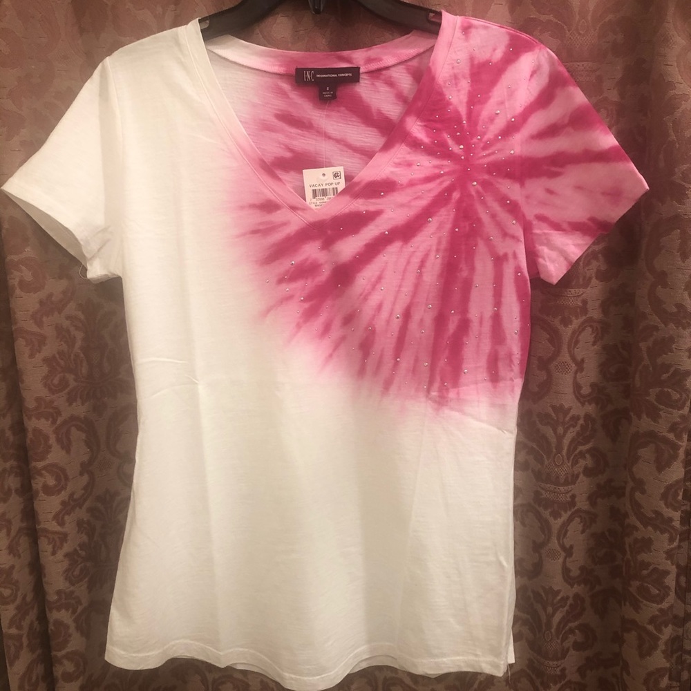 INC Tie-Dye V-Neck Tee!!